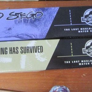 VTG 1997 BURGER KING JURASSIC WORLD COLLECTIBLE WATCHES, SET OF 2